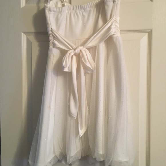 White Sparkle Formal Dress - Picture 2 of 3